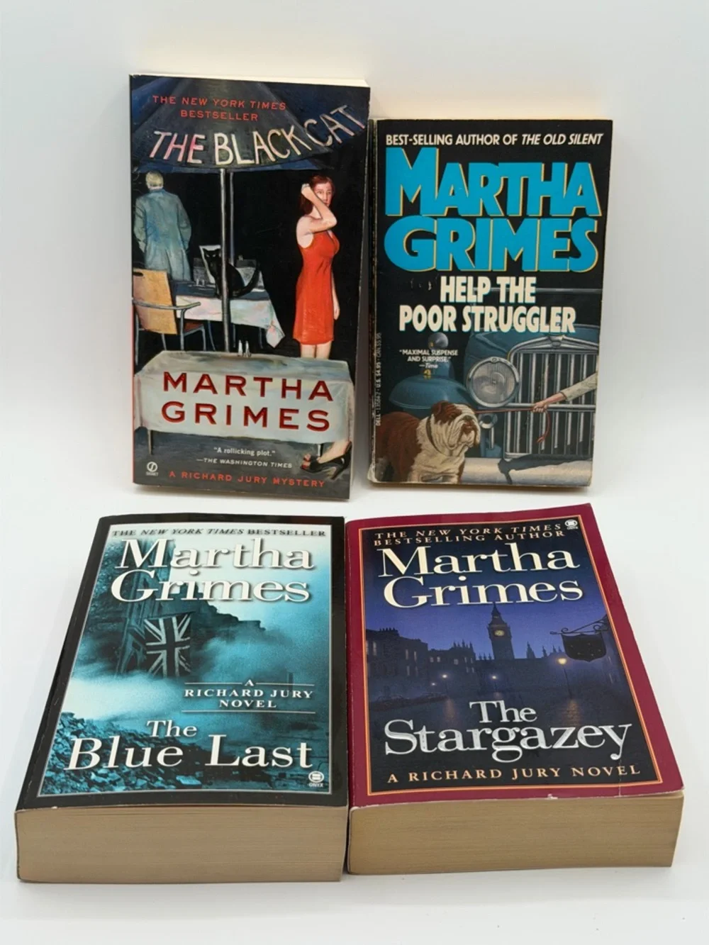 Lot of 4 Martha Grimes, Richard Jury Mystery Detective, Help The Novels (PB)